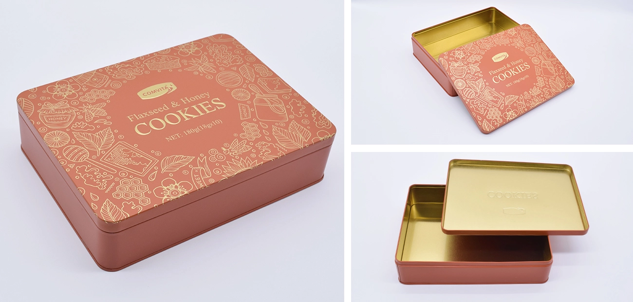 Personalized Custom Cookie Tins Detail