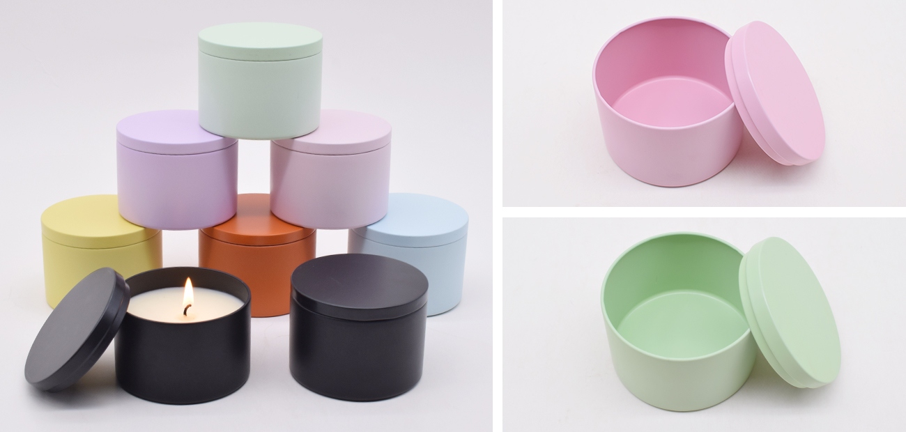 Custom 8oz Round Candle Tins