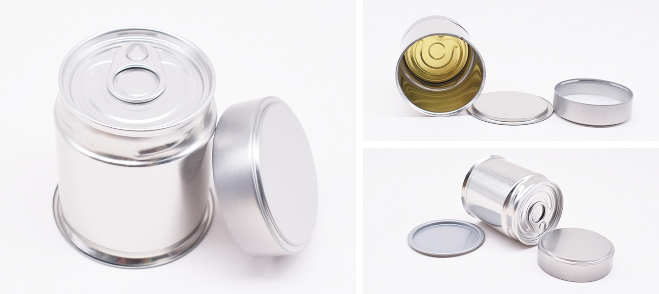 food-grade matcha tin can details