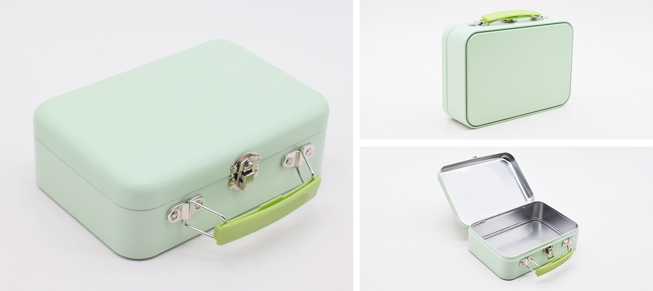 rectangular toy tin box details