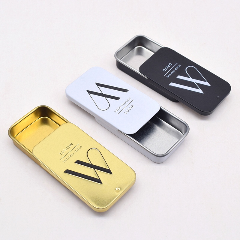 Portable Solid Perfume Tin Case for Travel Use