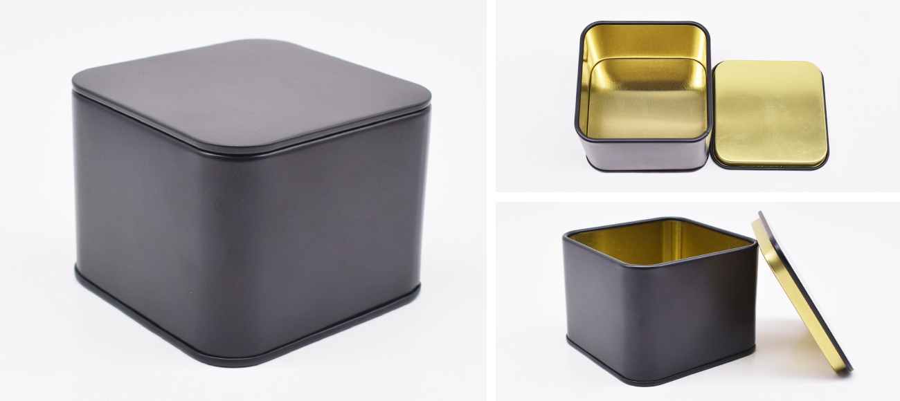 square airtight tin boxes detail