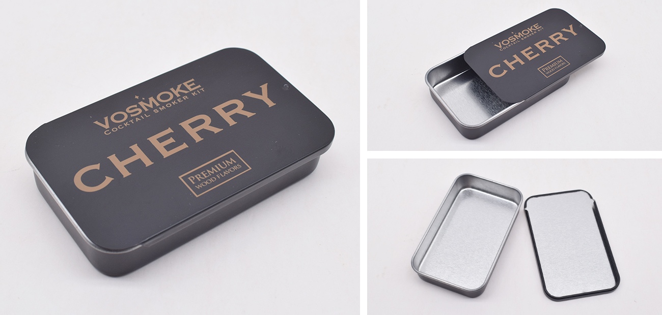 Rectangular Sliding Tin Box Detail