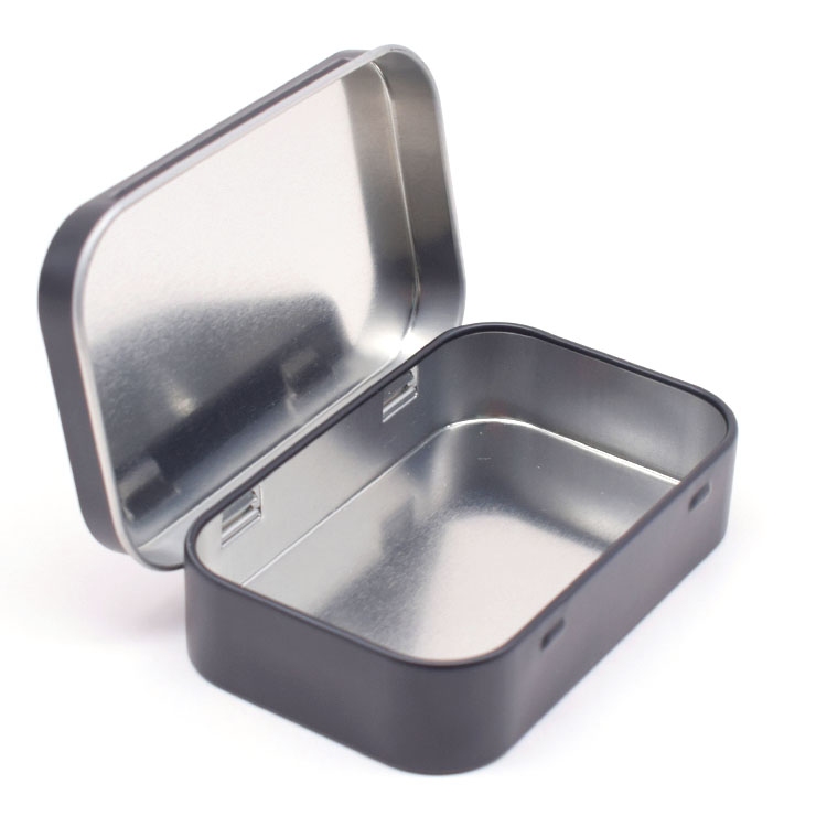 Brand Custom Small Rectangle Hinged Tin Box