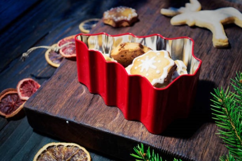 Christmas holiday tins